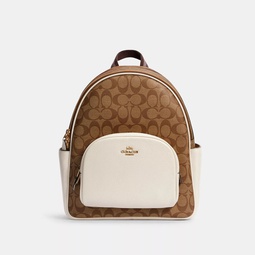 court backpack in signature canvas
