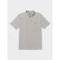 banger short sleeve polo shirt - heather grey