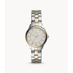 Fossil Womens Modern Sophisticate Three-Hand, Two-Tone Stainless Steel Watch
