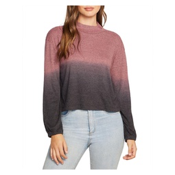 womens crew neck knit pullover top
