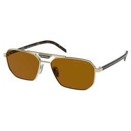 pr 58ys zvn5y1 57mm unisex rectangle sunglasses