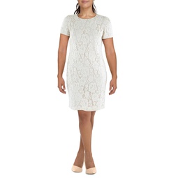 womens lace knee-length cocktail and party dress