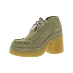 jamie womens suede chunky ankle boots