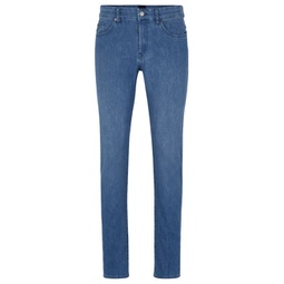 slim-fit jeans in lightweight blue denim