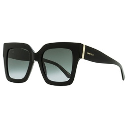 womens square sunglasses edna 8079o black 52mm