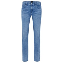 slim-fit jeans in blue italian denim