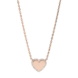 womens rose gold-tone pendant necklace