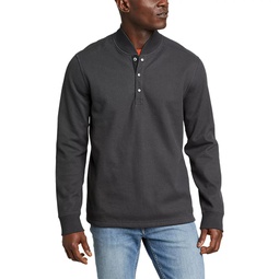 mens faux shearling-lined thermal henley