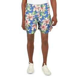 mens floral print board shorts swim trunks