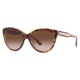 womens makena 55mm dark tortoise sunglasses mk2158-310213-55