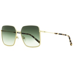 womens square sunglasses 162s 109 gold/rose havana 58mm
