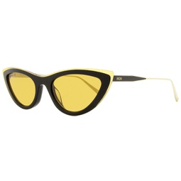 MCM Womens Cateye Sunglasses MCM699S 204 Black/Brown/Gold 55mm