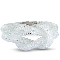 Swarovski Stardust White Crystal Knot Bracelet 5184175-S- Small