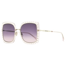 womens square sunglasses dany/s ktsf7 palladium/lilac 56mm