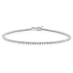 14kt white gold diamond tennis bracelet comprised of 1.00 cts tw