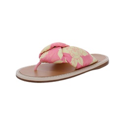 nappa st. rosa 1 womens leather floral thong sandals