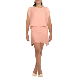 womens chiffon short sleeves cocktail and party dress
