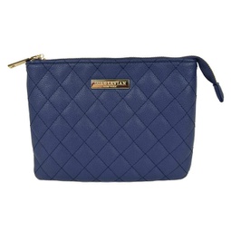 small faux leather quilted clutch handbag