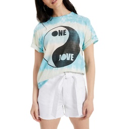 one love womens tie dye graphic t-shirt