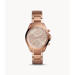 womens modern courier midsize chronograph, rose gold-tone stainless steel watch