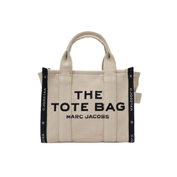 the mini tote bag jacquard - - warm sand - cotton
