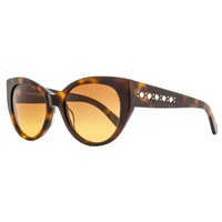 womens cat eye sunglasses sk0372 52f havana 53mm