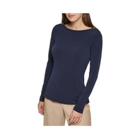 womens solid tee pullover top