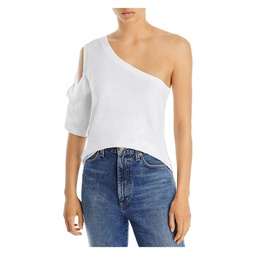 womens cotton asymmetric t-shirt