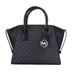 avril small pvc leather top zip satchel crossbody bag womens purse