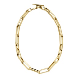 womens archival core essentials gold-tone stainless steel chain necklace