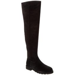 chicago lug suede over-the-knee boot