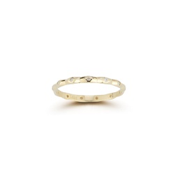 14k gold & diamond band ring
