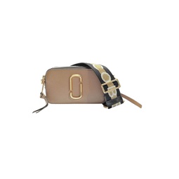 snapshot bag in brown leather