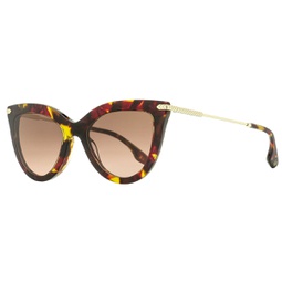 womens cat eye sunglasses vb621s 616 red amber tortoise 53mm