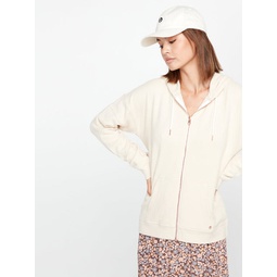 lived in lounge zip jacket - cream