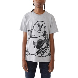 buddha mens cotton graphic t-shirt