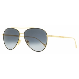 womens milo sunglasses im0011s 2m29o gold/black 60mm