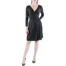 womens shimmer knee-length cocktail and party dress