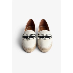 wing espadrille in white