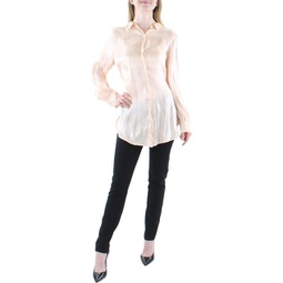 womens pleated collar blouse