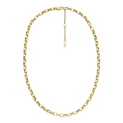womens archival core essentials gold-tone stainless steel chain necklace
