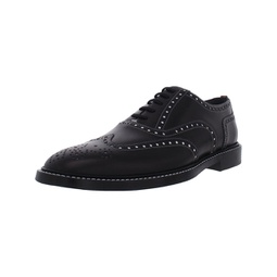 lennard mens leather oxford wingtip shoes