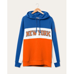 nba new york knicks colorblock hoodie