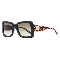 womens rectangular sunglasses 711s 001 black 54mm