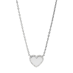 womens silver-tone pendant necklace