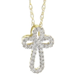 diamond pendant (yg) with chain