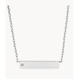 womens stainless steel id necklace