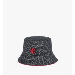 bucket hat in cubic monogram jacquard