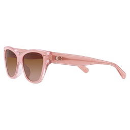 womens 56mm milky pink/transparent pink sunglasses