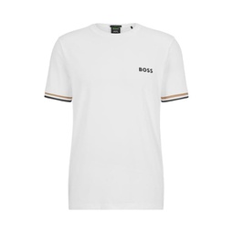 x matteo berrettini logo crew-neck t-shirt with signature stripes